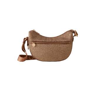 Borbonese Hobo Luna Mini Beige/Marrone 934137I15994