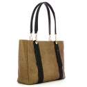 Borbonese Shopper Medium Op Naturale/Nero 923736AN0311