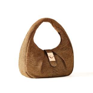 Borbonese Cortina Small in Suede OP Naturale 923937684X06 2