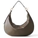 Borbonese Hobo Bag Oyster Large Clay Grey/OP Naturale 923739AR1Z76