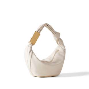 Borbonese Hobo Bag Domino Mini Chantilly Cream 924027F29Z61 2