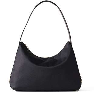 Borbonese Hobo Bag Road Medium Dark Black 924894AH1Y66