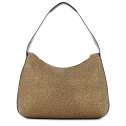 Borbonese Hobo Bag Medium OP Naturale/Nero 924894AN0311