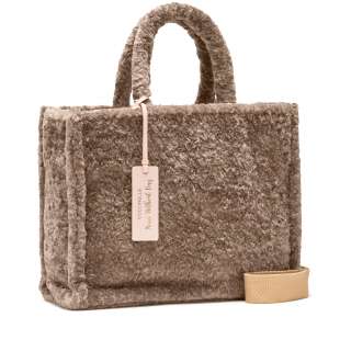 Coccinelle Never Without Bag Astrakan Medium Warm Taupe E1PHO180201 N59 2