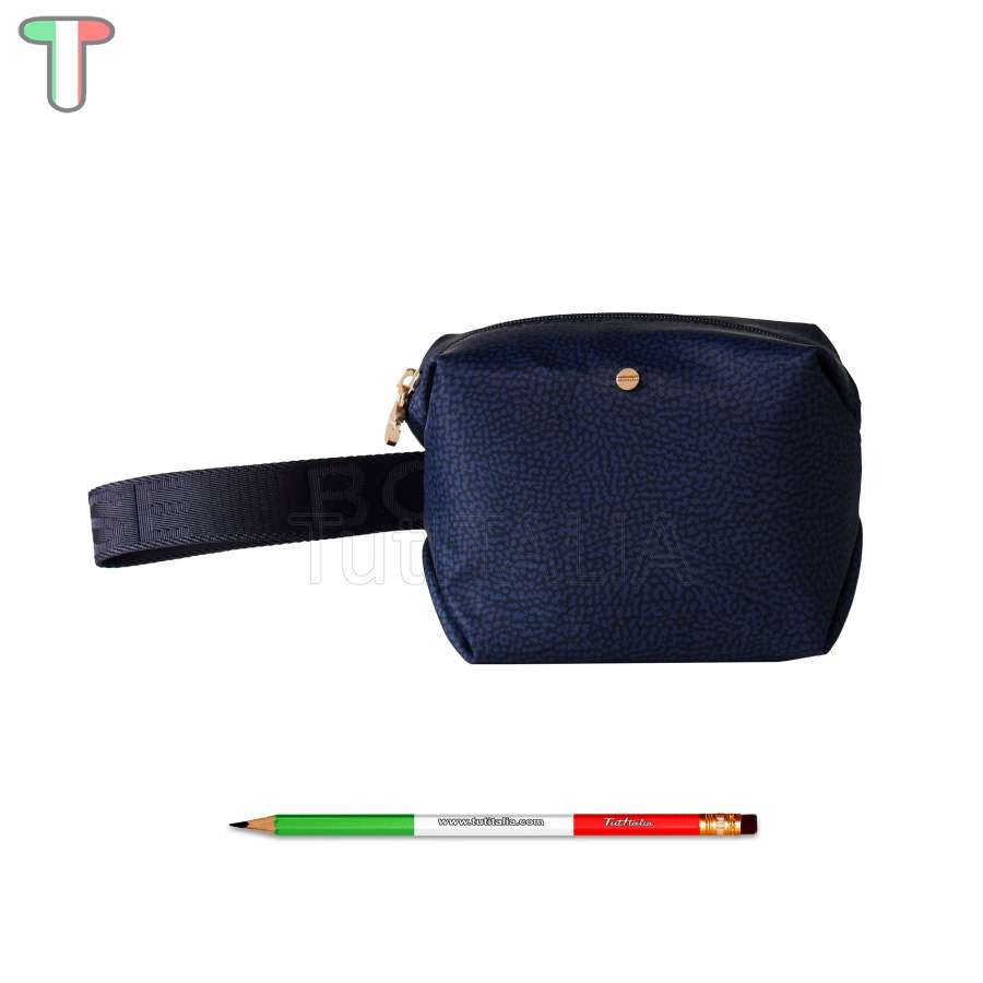 Borbonese Cosmetic Case Classica Small Blu 932025I15891