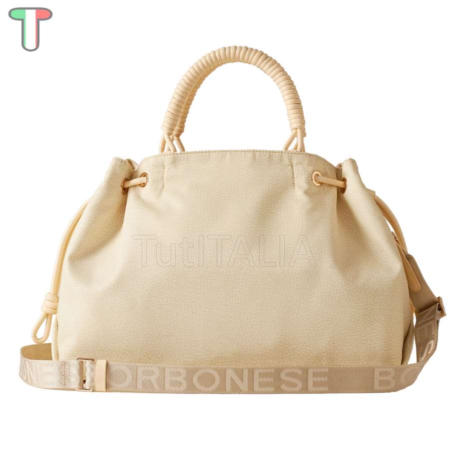 Borbonese Tote Horseback Large Camomilla 924864AT9Y68