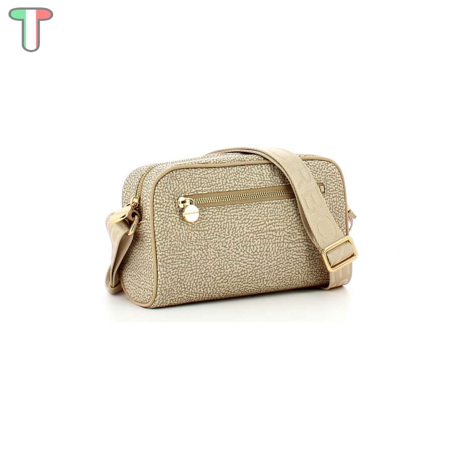 Borbonese Small Jet Camera Bag Sabbia 934115I15C75