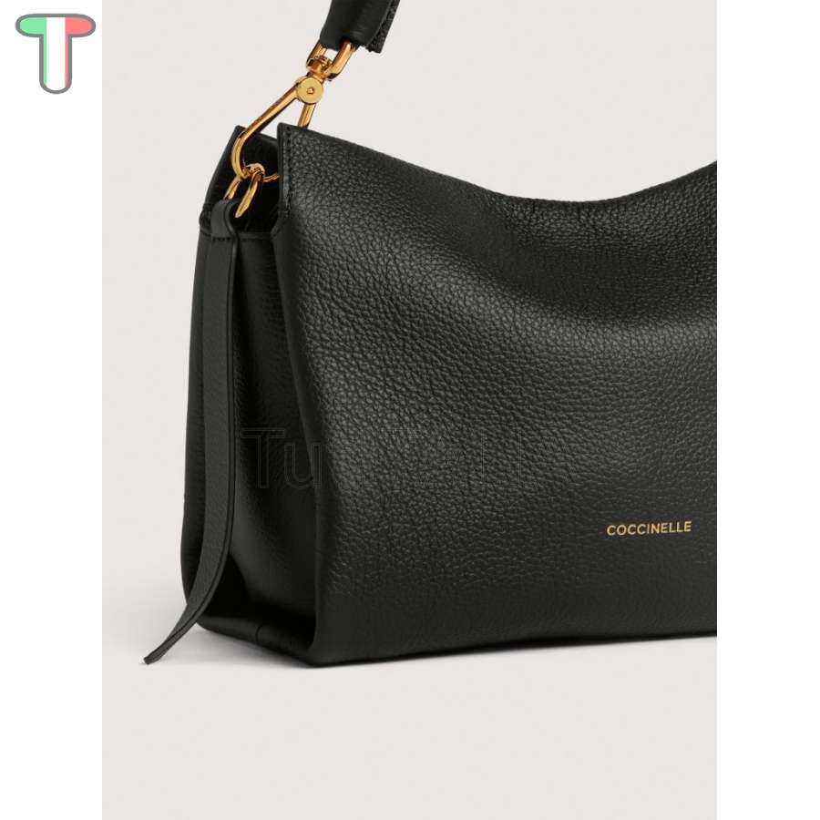 Coccinelle Boheme Small Noir/Cognac E1M50580101_613