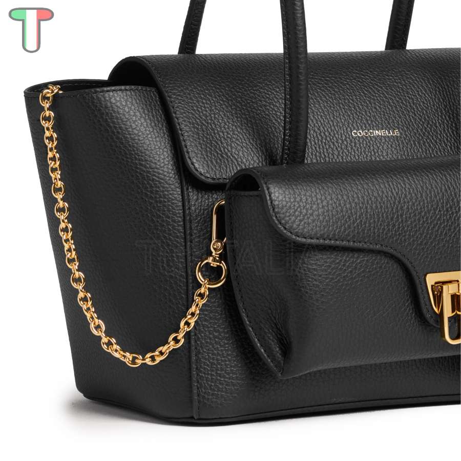 Coccinelle Double Beat Medium Noir E1T8A180201001