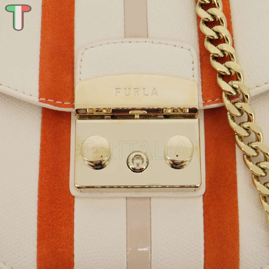 Furla Metropolis Mini Pergamena/Tangerine/Ballerina i BATJEP0 AX0764 1007 0601S